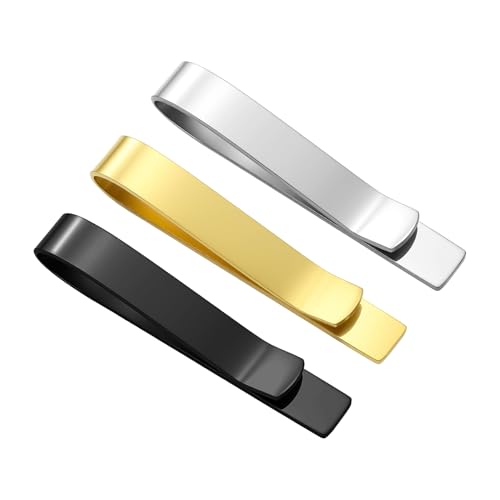 GWD Stainless Steel Tie Clips for Men Classic Tie Bar Clip Set | Ideal Gift for Father, Husband, Boyfriend, Business, Wedding, Tie clip With Gift Box - style: Aeroplane