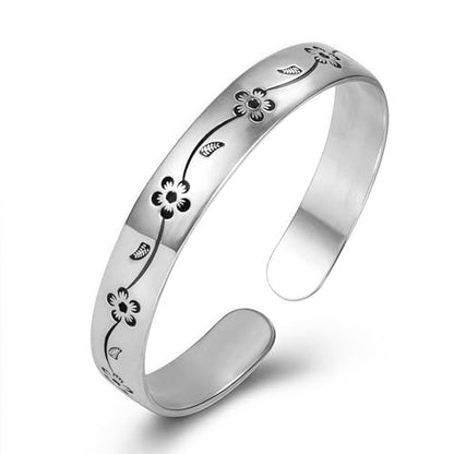 925 Sterling Silver Bracelet Plated Cuff Bangle Bracelet Fashionable Multi-layer Cross Wire Bangle Bracelet Open Adjustable Wide Cuff Bracelet for Teen Girls Fashion Jewelry - color: W-silver24