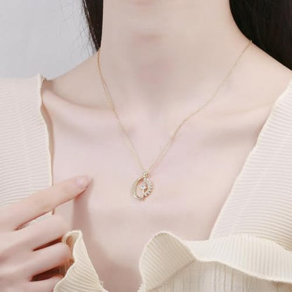 Angyape Badass Gifts For Women,To My Badass Squad Necklace We Always Have Each Other's Back All-Match Geometric Sun Necklaces Star and Moon Friendship Sliver Necklace Jewelry Gifts For My Best Friend - color: Gold