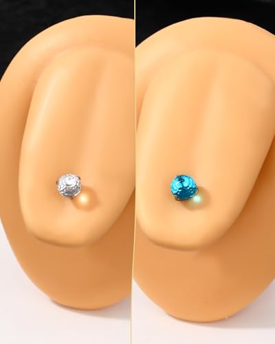 G23 Solid Titanium Tongue Rings, 14G Titanium Tongue Piercing Jewelry, 16MM Internally Thread Tongue Barbell - color: Silver