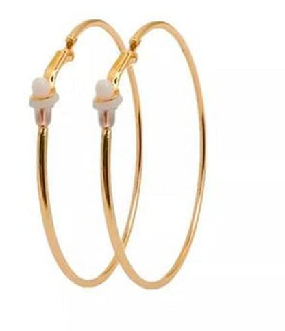 1 Pairs Stainless Steel Clip On Hoop Earrings for Women Fake Hoop Earrings Spring Hoop Earrings for Non-Pierced Ears Durability and Professional