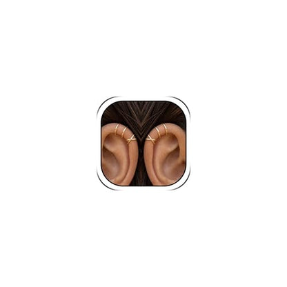 Ear Cuffs Non Piercing Ear Cuff Earrings for Women Gifts Trendy Stuff Clip on Cartilage Earrings Stacks Fake Earrings Jewelry Gifts - color: A1:1pcs chain pearl ear cuff silver