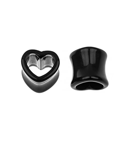 Ear Gauges Stretching Kit 14G-00G Acrylic Sprial Tapers Plugs Expander Sets Heart Tunnels Piering Jewelry Horeseshoes Taper For Ears - style: 84 Black
