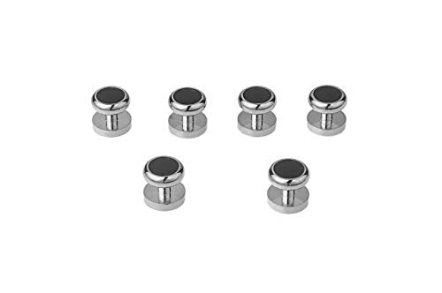Cuff Links Mens, Cufflinks for Men, Men's Cuff Links for Wedding, Business, Father's Day, Gift for Men, 18K Gold Plated with Luxury Wooden Gift Box - style: Silver