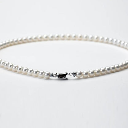 White Genuine Freshwater Cultured Pearl Necklace For Women And Men | Full Sizes from 3mm to 14mm Freshwater Pearls, AAA Grade & Above, A Love Gift Choice For Anniversaries And Birthdays - size: 6-7mm 16in