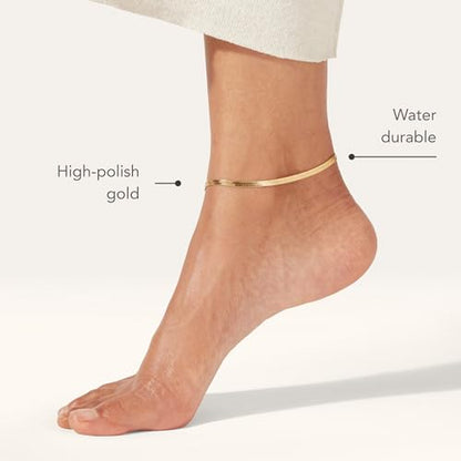 JENNY BIRD Zeina Anklet - color: High Polish Gold