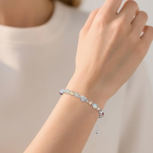 Beaded Bracelet for Women - Inspirational Sometimes You Forget You're Awesome Friendship Jewelry, Dainty Birthday Gift for Best Friends, Mom, Sister, Daughter - style: Teacher