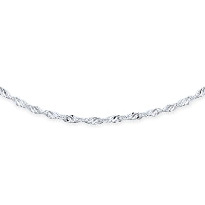 Bling Jewelry Strong Cable Rope Chain Anklet Strand Ankle Bracelet Yellow Gold Plated .925 Sterling Silver - color: Silver White