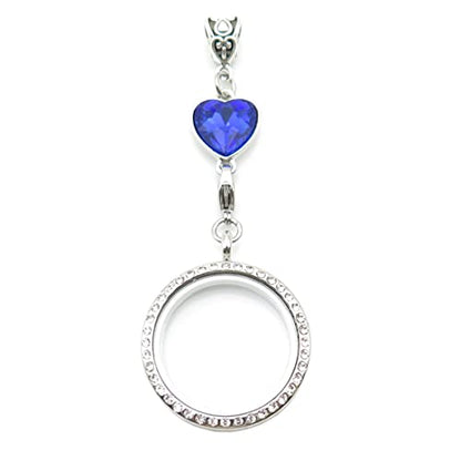 IDLAN Wedding Bouquet Locket Charm Rhinestone Photo Charm Memorial Bride Pendant Memorial Photo Keepsake Something blue