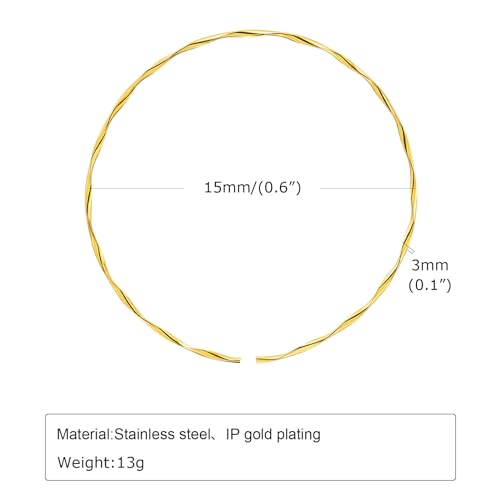 JAJAFOOK Minimalist Round Gold-Tone Bar Necklace Simple Fashion High Neck Choker Female King Neckwire - color: Twisted Wire
