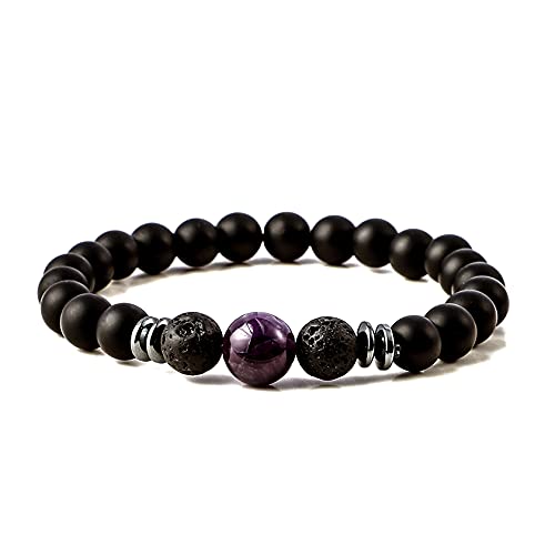 Eigso 6-8mm Wood Beads Bracelet Prayer Beads for Meditation Buddha Tibetan Bracelet for Men and Women - color: A2 : 3 Pcs Different