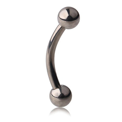20g 18g 16g 14g Rook Piercing Jewelry Titanium Externally Threaded Curved Barbell Eyebrow Tragus Helix Conch Lobe Labret Earrings Lip Rings Body Piercing Jewelry For Women Men Ball Spike 6mm-19mm - size: 16G - 6mm Ball