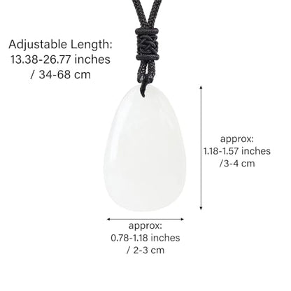 Anjiucc Natural Gemstone Tree of Life Black Obsidian/Golden Obsidian Pendant Necklace for Male and Female Necklace - color: Clear Quartz
