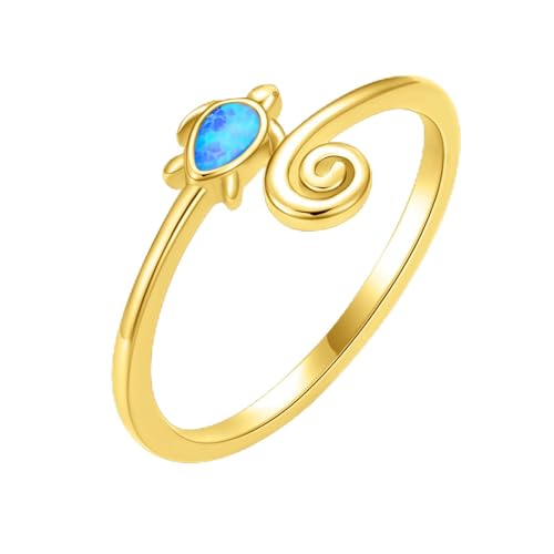 Midari Toe Rings for Women 925 Sterling Silver Hypoallergenic Adjustable Open Band Ring for Women Summer Beach Open Toe Jewelry Foot Jewelry - color: Customized-Turtle Toe Ring, size: Adjustable