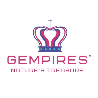 Gempires Hexagon Gemstone Stud Earrings for Women, 14K Gold Plated Hypoallergenic Prong Bezel, Faceted 8mm Crystal Minimal Jewelry Gift