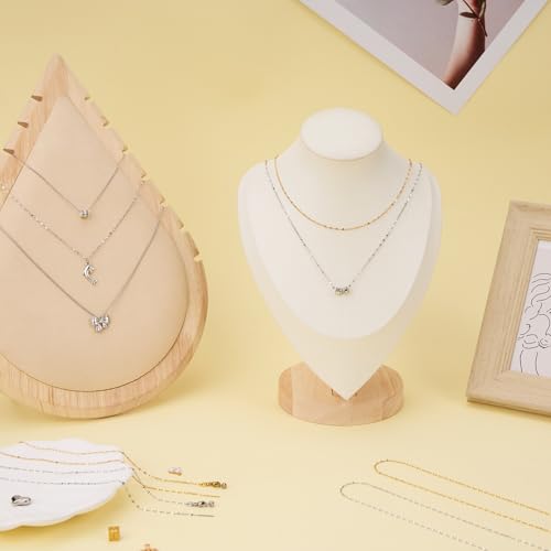 Crisjanggo Stainless Steel Dainty Lip Chain Adjustable Charm Necklace | 10 Pack Steel Necklace Bulk with Rubber Stopper for Jewelry Making 20 Inches - color: Silver Lip