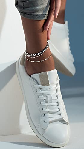 Miabella Italian 925 Sterling Silver Anklet for Women | Bead Ankle Bracelet | Bead Ankle Bracelet, Diamond-Cut, Fine Jewelry, Made in Italy - color: yellow-gold-plated-silver, size: Length 9 Inches (Small)