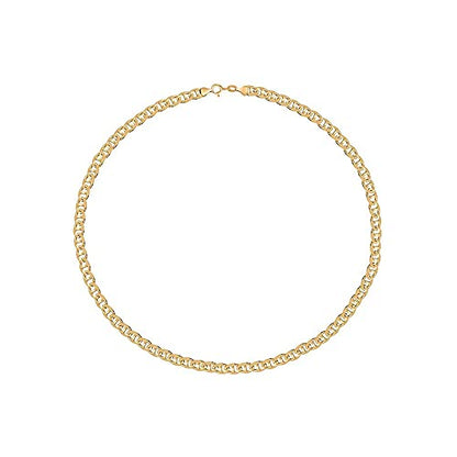 Savlano 14K Solid Gold Italian Chain Figaro, Rope, Mariner, Box, Cuban 14 Karat Anklet for Women Comes With Gift Box - Made in Italy - style: Mariner 1.5mm
