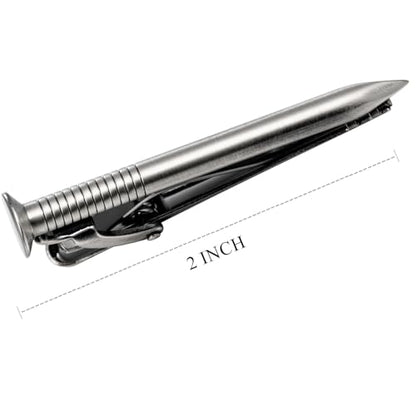 HAWSON Various Tie Clips for Men Unique, Funny Novelty Mens Tie Bar, Personalized Tie Pins for Men, Theme Wedding Party Gifts - style: Ancient Silver Nail