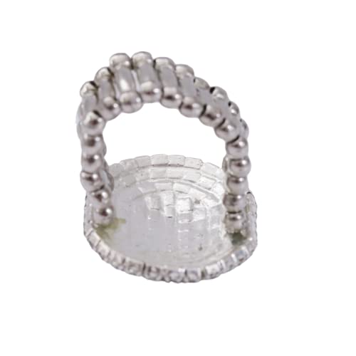 Women Adorable Crystal Rhinestones Oval Design Stretch Fashion Ring Shinning Silver Plated