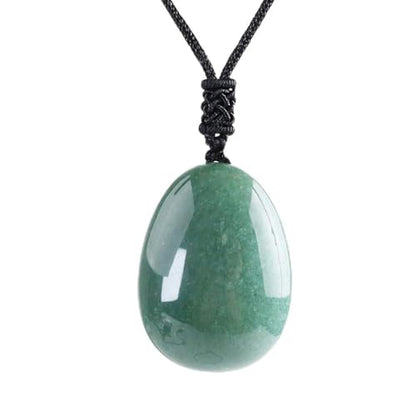 Anjiucc Natural Gemstone Tree of Life Black Obsidian/Golden Obsidian Pendant Necklace for Male and Female Necklace - color: Green Aventurine