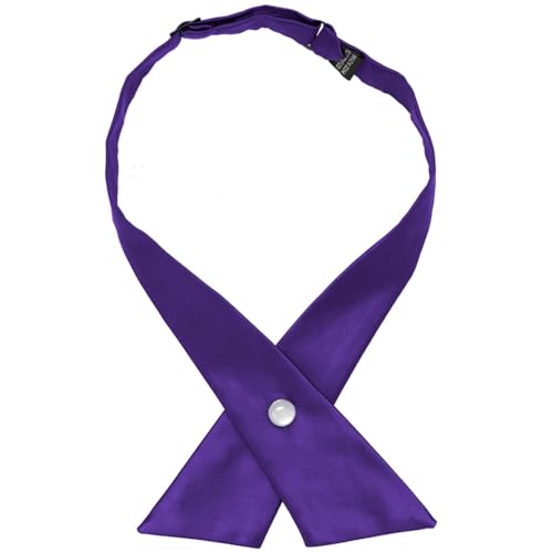 tiemart Crossover Tie - color: Dark Purple
