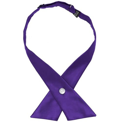 tiemart Crossover Tie - color: Dark Purple