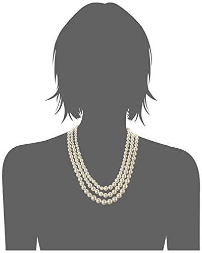 Anne Klein Women's Pearl Collar Necklace, Statement Fashion Jewelry with Pearl Accents and Adjustable Extender for Everyday and Dress Wear - color: Multirow Pearl