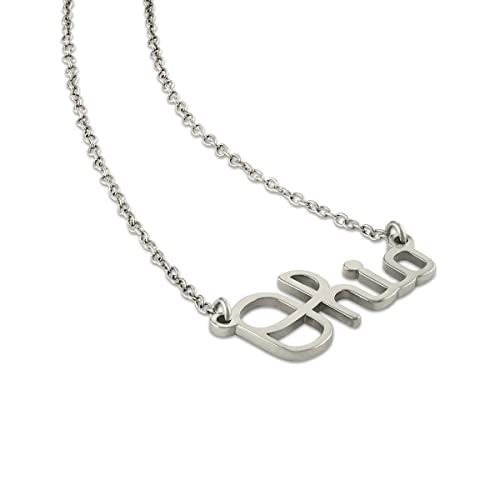 Ohio State Necklace and Earring Set - Dainty Block O Stud Earrings and Script Ohio Necklace Jewelry Set - Hypoallergenic Stainless Steel Jewelry for Women - Graduation Gifts and Ohio State Football Ac