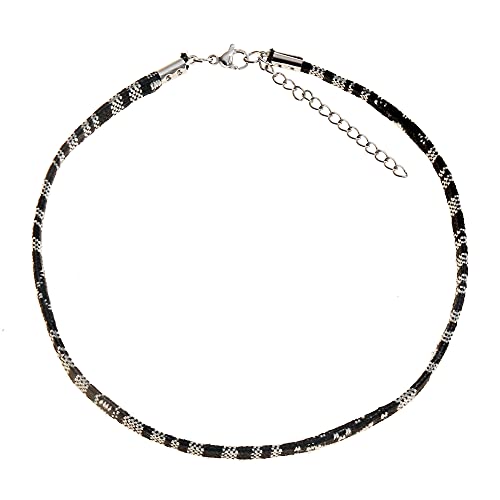 Made by Nami Boho Choker for Women and all Genders Waterproof & Adjustable Surfer Necklace Choker for Pride Parade & Hippie Festival - color: Black