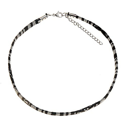 Made by Nami Boho Choker for Women and all Genders Waterproof & Adjustable Surfer Necklace Choker for Pride Parade & Hippie Festival - color: Black