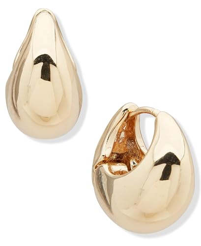 Anne Klein Women's Hoop Earrings, Layered Statement Fashion Jewelry for Everyday and Evening Wear - color: Gold Chunky