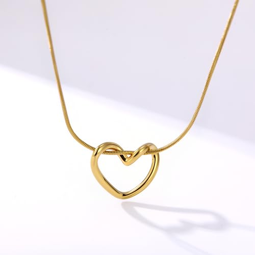 Heart Pendant Necklace – Dainty & Minimalist Style for Daily Wear - style: Minimalist/Dainty