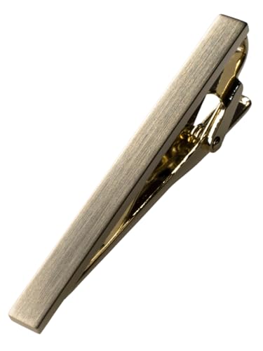[TAVARAT] Tie Clip Tie Clips for Men Black Silver Tie Bar Tie Pin Tps-043 - style: light gold