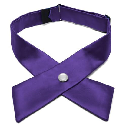 tiemart Crossover Tie - color: Dark Purple