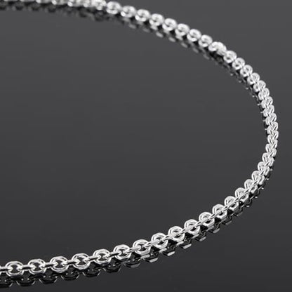 UMAOKANG 16.4 Feet Silver Plated Chain for Jewelry Making Cable Brass Metal Chains Bulk on Spool with Jump Rings Lobster Clasps - color: Silver Cable