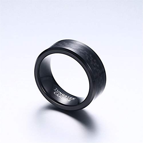 Couple Ring Bridal Sets His And Hers Women Black Gold Filled Square Violet CZ Men Tungsten Carbide Band Wedding Ring Band Set - size: women's size 8 & men's size 12