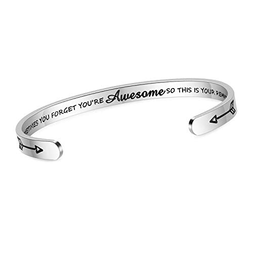 SAM & LORI Personal Bracelets for Teens/Women-Inspirational Jewelry Gifts (Various Designs) for Daughter/Sister/Mom/Friends-Adjustable Bracelet in a Pretty Gift Box - style: 2 Sometimes you forget...