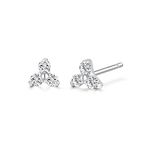 Limerencia G23 Pure Titanium Hypoallergenic Earrings | F136 Implant Grade Titanium Jewelry for Sensitive Ears - color: Trinity CZ
