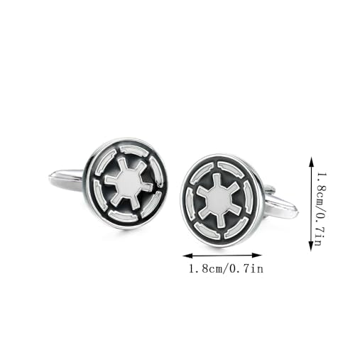 Men’s Soccer Ball Cufflinks – 1 Pair Stainless Steel French Shirt Cuff Nails, Polished Brass Business Suit Accessory – Ideal for Weddings, Birthdays, and Father’s Day - color: Rudder