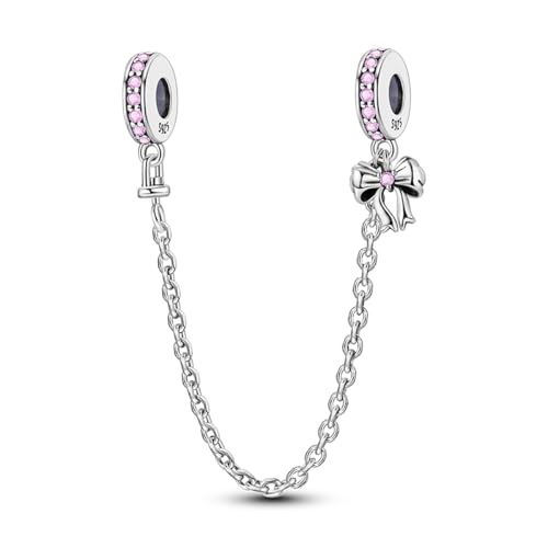 LNQOBU 925 Sterling silver Safety Chain for Bracelet,Family Forever Safety Chain Charm for Bracelet Stopper Spacer Charm Clip Charms Dangle Pendants Beads Jewelry Gift for Women - color: Fly