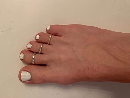 MODRSA Toe Rings for Women Toe Rings and Anklets for Women Toe Ring Adjustable Toe Rings Silver Rose Gold - color: A- 6pcs toe rings- silver +rose gold