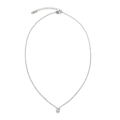 Dainty Choker Necklace for Women 18K Gold Plated Shining Dots Box Chain Sparkle Necklaces Cute Paperclip Link Herringbone Necklace Exquisite Jewelry Gifts for Mom Girlfriend - style: Z/Simple Diamond SL