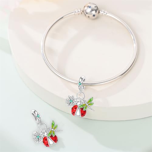 Pandach Animal Charm Bead fits Charms Bracelets for Woman-925 Sterling Silver Dangle Pendant Bead,Jewelry Beads Gifts for Women Bracelet&Necklace - style: Romantic Nature Pendant