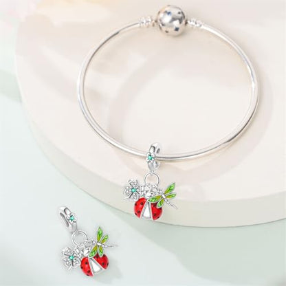 Pandach Animal Charm Bead fits Charms Bracelets for Woman-925 Sterling Silver Dangle Pendant Bead,Jewelry Beads Gifts for Women Bracelet&Necklace - style: Romantic Nature Pendant