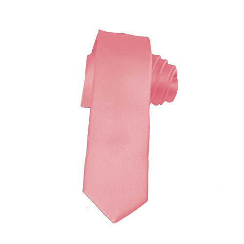 K. Alexander Skinny Ties - Multiple Solid Colors - Classic 2" width - color: Pink