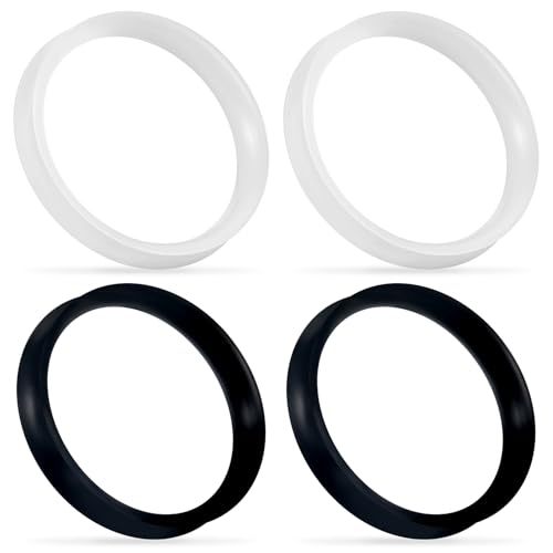 Cisyozi 10G-50mm Thin Silicone Gauges for Ear Flexible Double Flare Gauges Tunnels Expander Stretching Gauge Earlets Plugs Gauges Kit Earlets Retainer Same Sizes 3 Colors - style: Size: 48mm = 1 7/8 inch