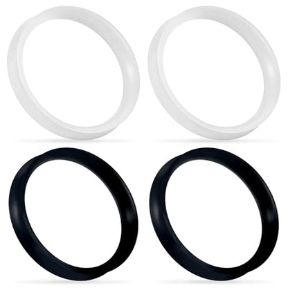 Cisyozi 10G-50mm Thin Silicone Gauges for Ear Flexible Double Flare Gauges Tunnels Expander Stretching Gauge Earlets Plugs Gauges Kit Earlets Retainer Same Sizes 3 Colors - style: Size: 48mm = 1 7/8 inch