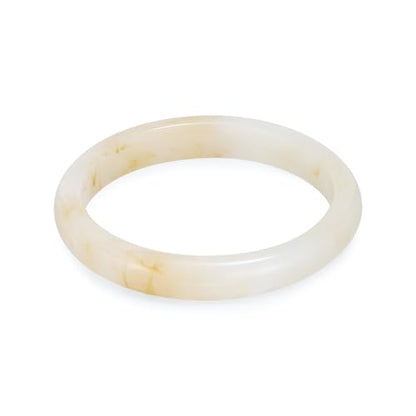 Chunky Acrylic Bangles Bracelets For Women Geometric Acrylic Resin Acetate Mottled Wide Bangle Bracelet Statement Colorful Bangles for Party - color: Cream Acrylic resin Bracelet