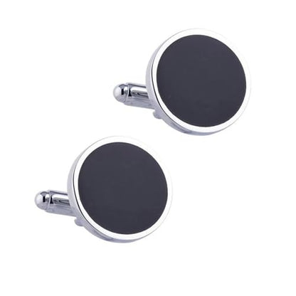 Mens Cufflinks and Studs Set 8-Piece Men's Tuxedo Cufflink and Stud Set, Formal Shirt Accessories - color: C black